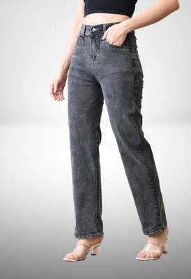 LUMINOIRE Loose Fit Women Grey Jeans