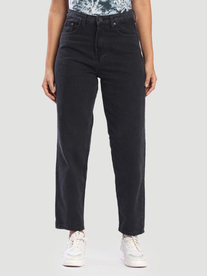 Bene Kleed Tapered Fit Women Dark Grey Jeans