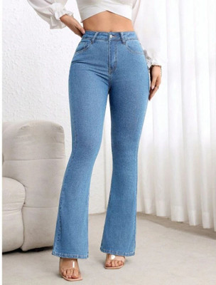 silver threads Boot-Leg Women Blue Jeans