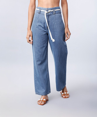 Tokyo Talkies Flared Women Blue Jeans