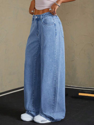 VK Fashion Straight Fit Women Light Blue Jeans