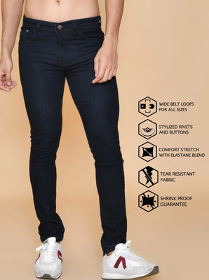 RASSO Slim Men Black Jeans
