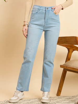 Mast & Harbour Straight Fit Women Light Blue Jeans