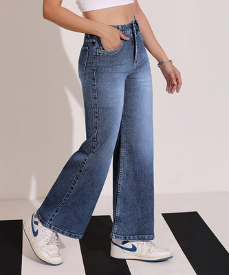 DOLCE CRUDO Flared Women Blue Jeans