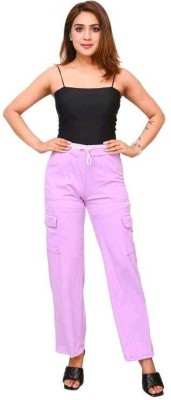 ALPHA COLLECTION Straight Fit Women Multicolor Trousers