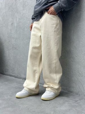Naaztraders Relaxed Fit Men Beige Jeans