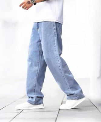 DAIME Loose Fit Men Light Blue Jeans