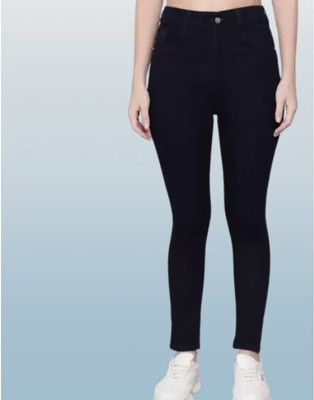 Amar Denim Skinny Women Black Jeans