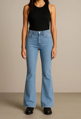 HouseOfCommon Boot-Leg Women Light Blue Jeans