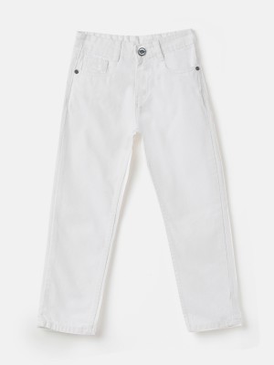 NSS JNS Relaxed Fit Boys White Jeans