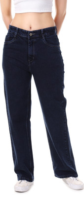 VK Fashion Straight Fit Women Dark Blue Jeans