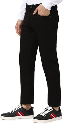 POKHINDA Skinny Men Black Jeans