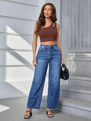 RIDDHI CREATION Regular Women Dark Blue Jeans