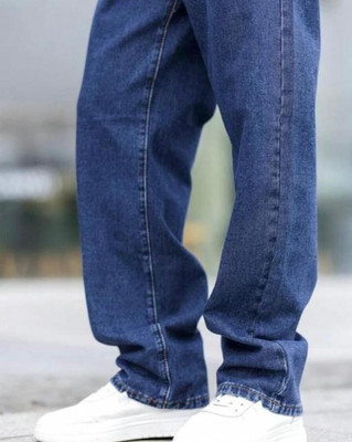 foustreeg Boyfriend Men Blue Jeans
