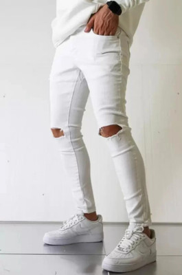 SUNRISEGARMENTS Regular Men White Jeans