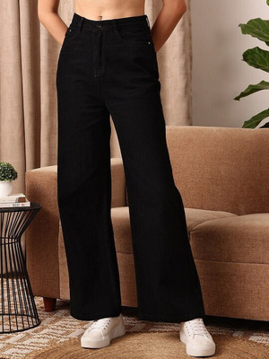 M MODDY Straight Fit Women Black Jeans