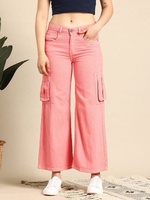 Mast & Harbour Loose Fit Women Pink Jeans