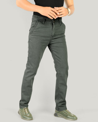 Piyu Jwell Slim Men Light Green Jeans