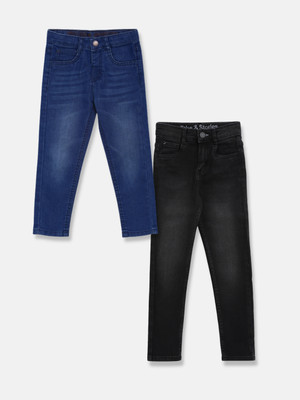 TALES & STORIES Regular Boys Multicolor Jeans(Pack of 2)