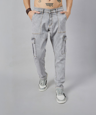 STUDIO NEXX Loose Fit Men Grey Jeans