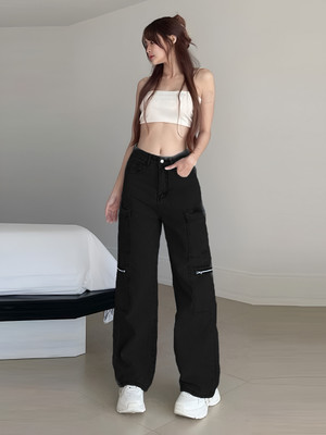 Zonoti Flared Women Black Jeans