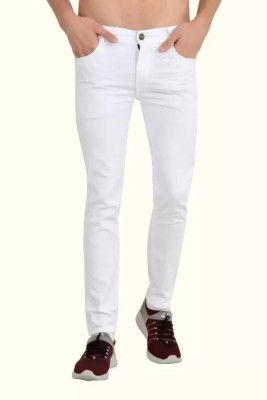 Maahit Slim Men White Jeans