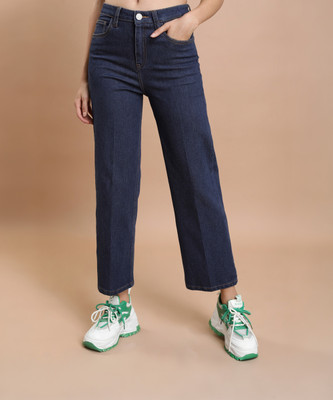 Tokyo Talkies Flared Women Dark Blue Jeans