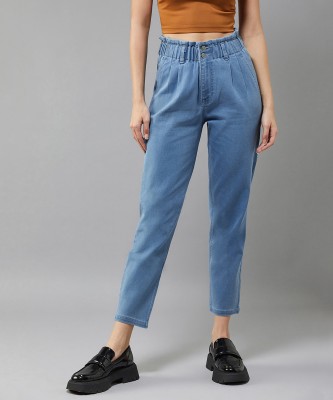 DOLCE CRUDO Tapered Fit Women Blue Jeans