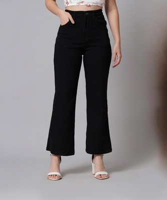 MERCEL Flared Women Black Jeans