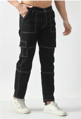 HouseOfCommon Jogger Fit Men Black Jeans