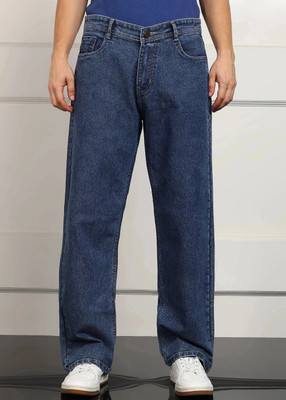 ANGERHOOD Loose Fit Men Dark Blue Jeans