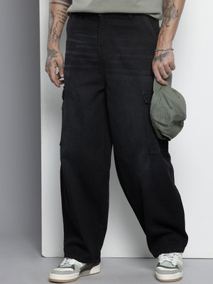 The Indian Garage Co. Loose Fit Men Black Jeans