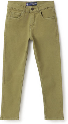 TALES & STORIES Slim Boys Dark Green Jeans
