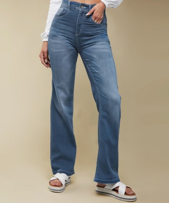 Miss Chase Flared Women Blue Jeans