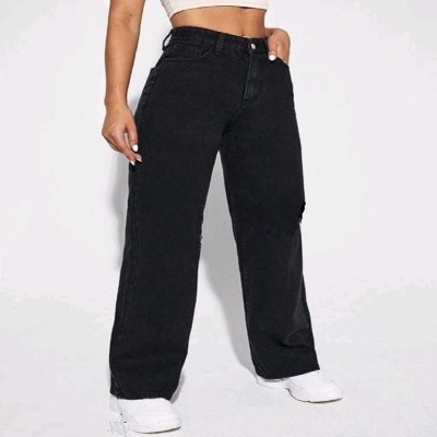 German Club Regular Women Black Jeans