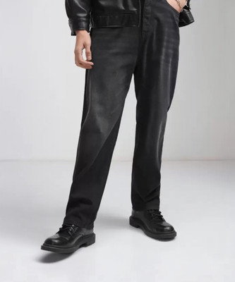 Playfeel Loose Fit Men Grey Jeans