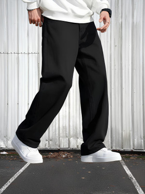 FADEVIELLE Relaxed Fit Men Black Jeans