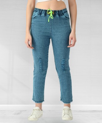 Maniere Creations Boyfriend Women Blue Jeans