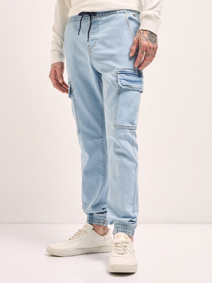 THE BEAR HOUSE Slim Men Light Blue Jeans