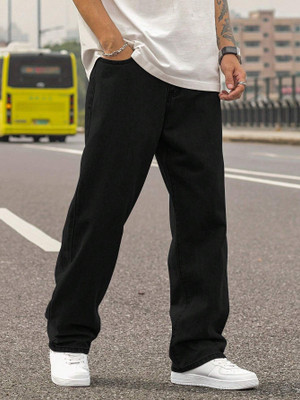 Moda Pride Loose Fit Men Black Jeans