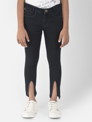 CRIMSOUNE CLUB Slim Girls Black Jeans