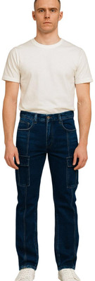 Hidose Jogger Fit Men Dark Blue Jeans