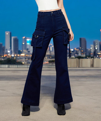 Miss Chase Boot-Leg Women Blue Jeans