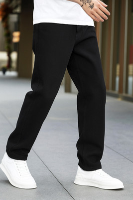 James Webb Loose Fit Men Black Jeans