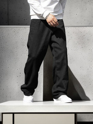 Denimdare Relaxed Fit Men Black Jeans