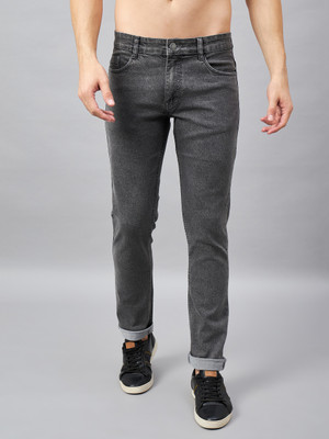 STUDIO NEXX Tapered Fit Men Dark Grey Jeans