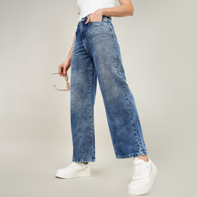 PEOPLE Slim Women Light Blue Jeans