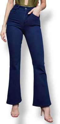 1DAYSTREET Flared Women Dark Blue Jeans