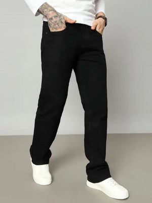 moda star Loose Fit Men Black Jeans