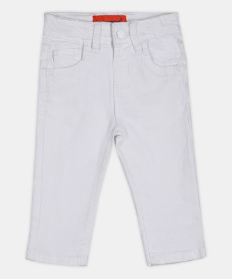 tiniberry Regular Baby Boys & Baby Girls White Jeans